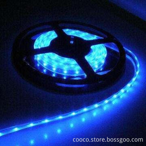 Non-waterproof Blue Flexible LED Strip with SMD 3528 LED Type and 30pcs LED/m Quantity
